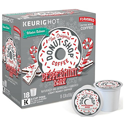 Keurig Hot The Original Donut Shop Coffee Peppermint Bark K-Cup Pods 18 - 0.39 oz pods