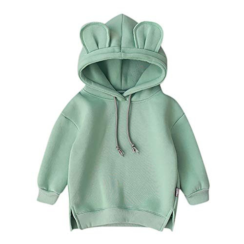 Fartido Kids Clothes Baby Boy Girl Hooded Cartoon 3D Ear Hoodie Sweatshirt Green Fartido Kids Clothes Baby Boy Girl Hooded Cartoon 3D Ear Hoodie Sweatshirt Green