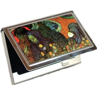 Memory of the Garden at Etten By Vincent Van Gogh Business Card Holder