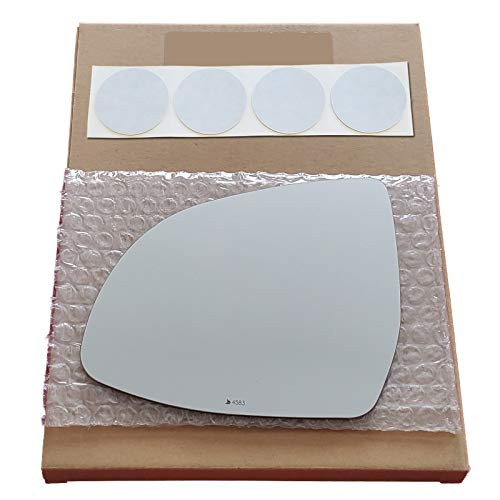Mirror Glass Replacement  plus  Adhesive Pads for 2015-2019 BMW X6 Driver Side - Non Auto Dim Fit Over