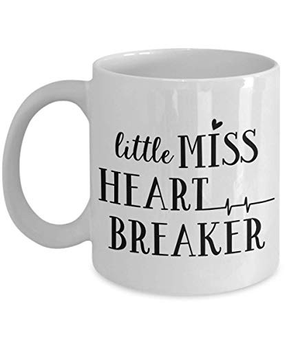 Little Miss Heart Breaker Mug First Valentines Day First Valentines 1st Valentines Day Little Heart Breaker Kids Valentines