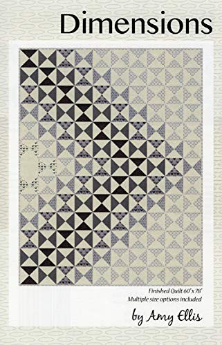Amy Ellis Quilt Pattern - Dimensions  Four Project Sizes Included