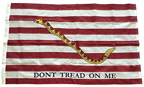 3x5 Embroidered Gadsden 1st Navy Jack Dont Tread On Me 210D Nylon Flag 3x5 PREMIUM Vivid Color and UV Fade BEST Garden Outdor Decor Resistant Canvas Header and polyester material FLAG