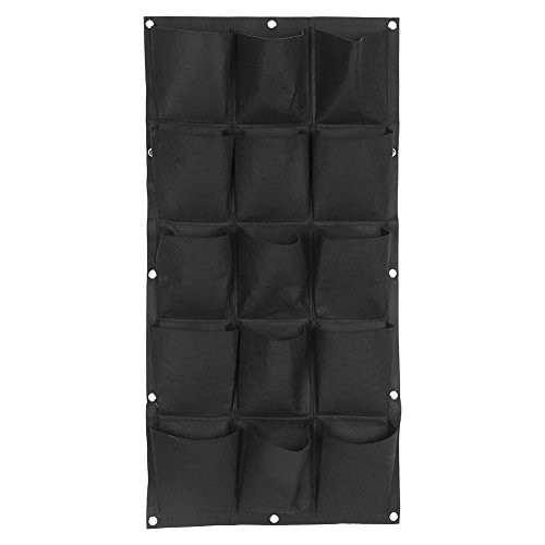 Yagosodee Hanging Vertical Wall Planting Grow Bags Outdoor Indoor Gardening Plant Grow Container 15 Pockets