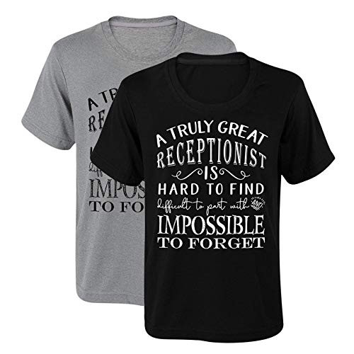 LEVLO Vet Receptionist Gift A Truly Great Vet Receptionist Shirts Thank You Gift for Veterinary Assistant Black plus Grey XL LEVLO Vet Receptionist Gift A Truly Great Vet Receptionist Shirts Thank You Gift for Veterinary Assistant Black plus Grey XL