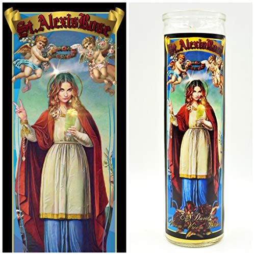 Schitts Creek St. Alexis Rose celebrity prayer candle