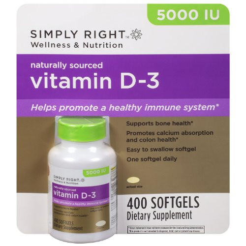 Members Mark Naturally Sourced Vitamin D-3 5000 IU Dietary Supplement 400 softgels Members Mark Naturally Sourced Vitamin D-3 5000 IU Dietary Supplement 400 softgels