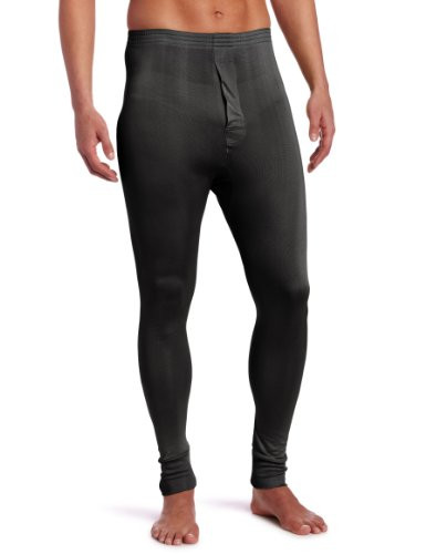 Intimo Mens Classic Long John Pant Black XX-Large