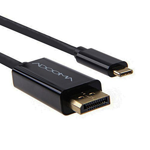 USB-C Male To DisplayPort Male Cable 6 Feet, ADOOMA Thunderbolt 3 To DispalyPort Adapter Cord 4K For Monitor