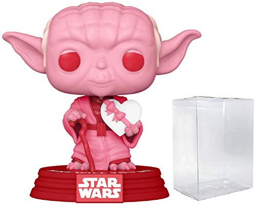 Funko Pop Star Wars  Valentines - Yoda with Heart Vinyl Figure  Includes Compatible Pop Box Protector Case