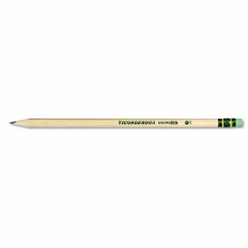 Ticonderoga EnviroStik Wood Pencil - 2 Pencil Grade - Black Lead - 12   Dozen