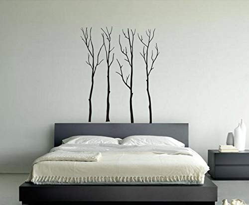 Vinyl Sticker Tall Trees Branches Leaves Fall Forest Wood Garden Mural Decal Wall Art Decor SA3229