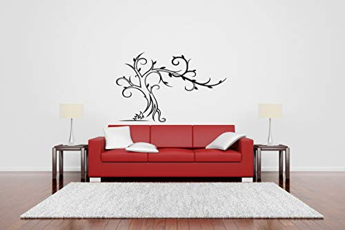 Vinyl Sticker Tree Birds Branches Leaves Fall Massive Oak Forest Wood Garden Mural Decal Wall Art Decor SA3200