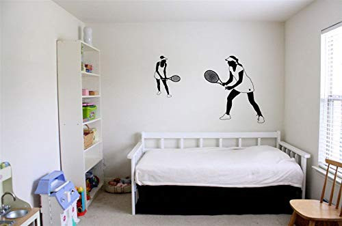 Vinyl Sticker Tennis Players Girls Sport Logo Sign Ball Racket Game Mural Decal Wall Art Decor SA3325 Vinyl Sticker Tennis Players Girls Sport Logo Sign Ball Racket Game Mural Decal Wall Art Decor SA3325
