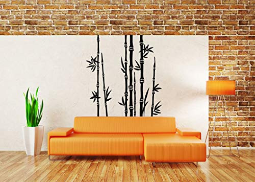 Vinyl Sticker Bamboo Tree Panda Garden Plant Rainforest Tropical Nature Mural Decal Wall Art Decor SA2021
