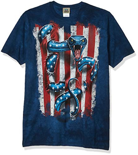 Liquid Blue Mens American Serpent T-Shirt Tie Dye XX-Large