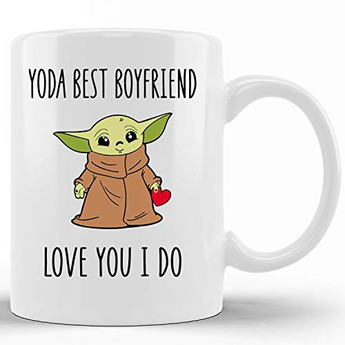 Ceramic novelty coffee mugs Yoda Best Boyfriend Love You I Do Gifts For Him funny Tea Cup Funny Words Gift Present Mug for Christmas Thanksgiving Festival Friends Ceramic novelty coffee mugs Yoda Best Boyfriend Love You I Do Gifts For Him funny Tea Cup Funny Words Gift Present Mug for Christmas Thanksgiving Festival Friends