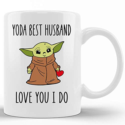 Ceramic novelty coffee mugs Yoda Best Husband Love You I Do Gifts For Him funny Tea Cup Funny Words Gift Present Mug for Christmas Thanksgiving Festival Friends Ceramic novelty coffee mugs Yoda Best Husband Love You I Do Gifts For Him funny Tea Cup Funny Words Gift Present Mug for Christmas Thanksgiving Festival Friends