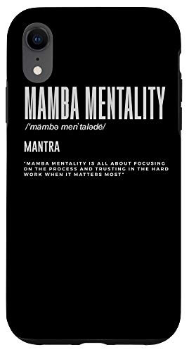 iPhone XR Mamba Mentality Motivational Quote Inspirational Definition Case