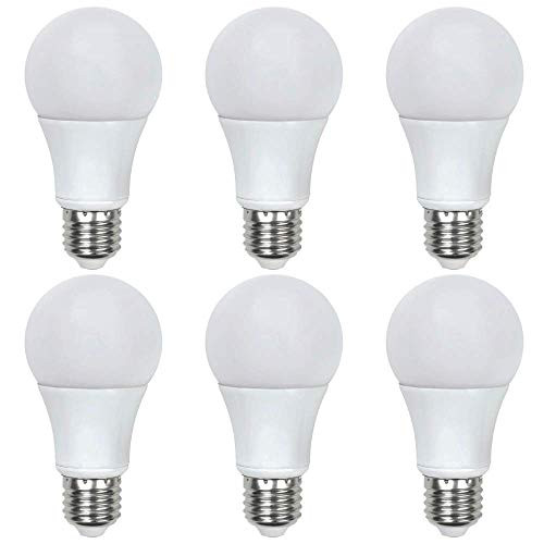 Asencia AN-03418 100 Watt Equivalent Dimmable A19 Standard LED Light Bulb 6-Pack Soft White  2700K