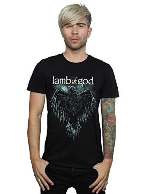 Lamb of God Mens Phoenix Skeleton T-Shirt Black X-Large