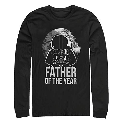 Mens Star Wars Darth Vader Father of The Year Long Sleeve Shirt - Black - X Large