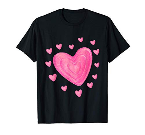 Hearts T Shirt Kids School Valentines Day Girls Boys T-Shirt Hearts T Shirt Kids School Valentines Day Girls Boys T-Shirt
