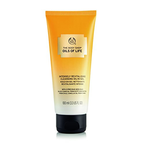 The Body Shop Oils of Life Intensely Revitalizing Cleansing Oil-In Gel 3.3 Fl Oz  Vegan