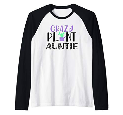 Gardening Garden t shirts for Women Crazy Plant Auntie Gifts Raglan Baseball Tee