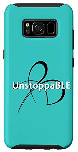 Galaxy S8 Bright Line Eating UnstoppaBLE - Teal and Black Case