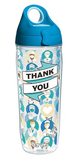 Tervis Healthcare Salute Insulated Tumbler 24oz Water Bottle Clear - Tritan