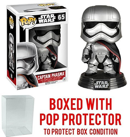 Funko Pop! Star Wars: The Force Awakens - Captain Phasma Vinyl Figure (Bundled with Pop BOX PROTECTOR CASE)