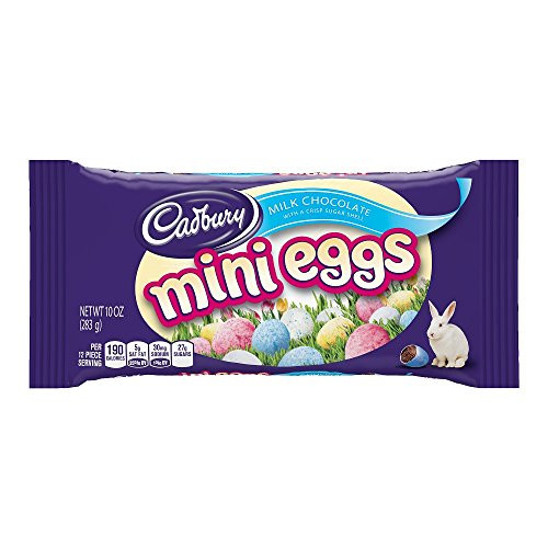 CADBURY Easter Chocolate Candy Mini Eggs 10 Ounce Pack of 4 CADBURY Easter Chocolate Candy Mini Eggs 10 Ounce Pack of 4