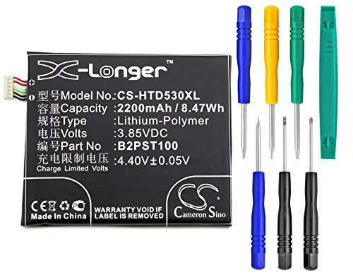 High Capacity Cameron Sino 2200 mAh Li-Polymer Replacement Battery for HTC Desire 530 Desire 530 4G A16 D530u fits HTC 35H00257-00M B2PST100 with tools kit