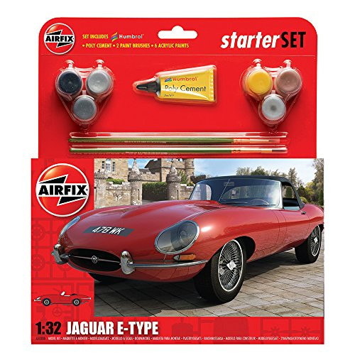 Airfix Jaguar E-Type Starter Gift Set (1:32 Scale)