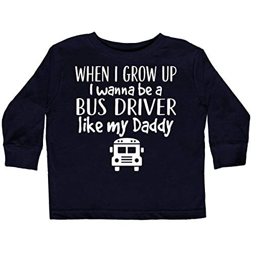 inktastic Future Bus Driver Like Toddler Long Sleeve T-Shirt 5-6 Black 356d8