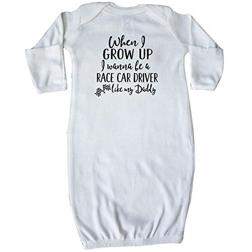 inktastic Future Race Car Driver Like Daddy Newborn Layette White