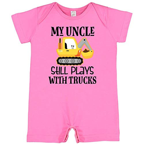 inktastic Uncle Construction Truck Driver Infant Romper 6 Months Raspberry 3aa0b