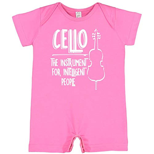 inktastic Intelligent Cellist Line Infant Romper 12 Months Raspberry 3ac4b