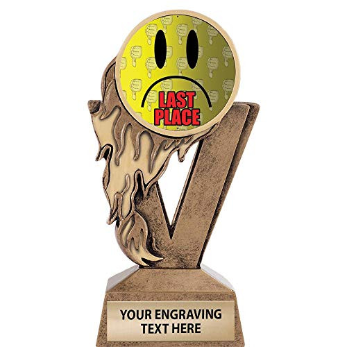Crown Awards Gold Last Place Trophies 6.25 inch  H Custom Fireball Last Place Trophy Prime