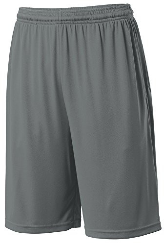 DRIEQUIP Moisture Wicking Lightweight Unlined Short with Pockets-XL-IronGrey