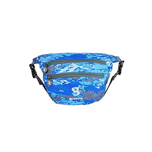 geckobrands Waterproof Lightweight Dry Bag Waist Pouch Ocean geckoflage