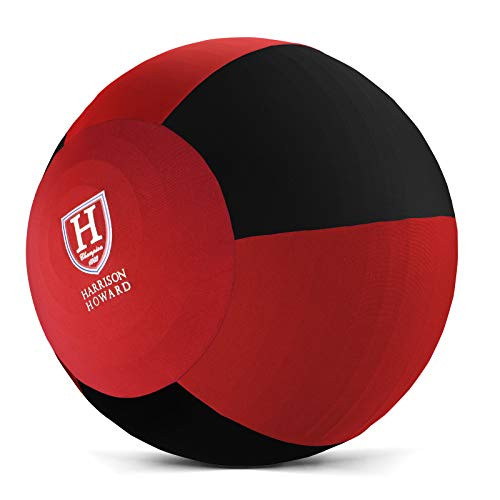 Harrison Howard Howdy Bally Horse Mega Ball Cover for Equine 25-Inch Red Black