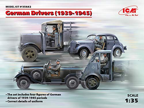 ICM 35642 1 35 Scale Model KIT German Drivers  1939-1945   4 Figures