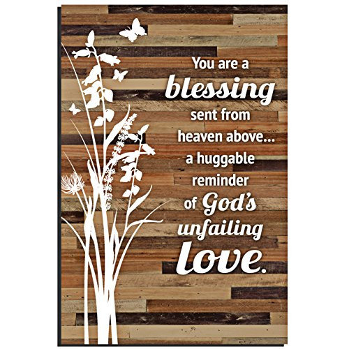 Lela  and  Ollie Blessing Wood Plaque with Words Quotes 6 x 9 Inch  Modern Vertical Wooden Rustic Frame Art Wall or Tabletop Decoration for Home and Office   You are a Blessing Sent from Heaven Sayings.