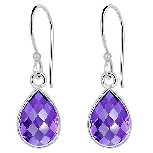 Purple Amethyst 3.65 Ct Pear 925 Sterling Silver Dangle Earrings Christmas Gifts For Women By Orchid Jewelry Purple Amethyst 3.65 Ct Pear 925 Sterling Silver Dangle Earrings Christmas Gifts For Women By Orchid Jewelry