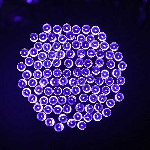 Ecandy Solar Christmas RGB Lights 72ft 22m 200 LED Solar Fairy String Lights for Outdoor Gardens Homes Wedding Christmas Party Waterproof