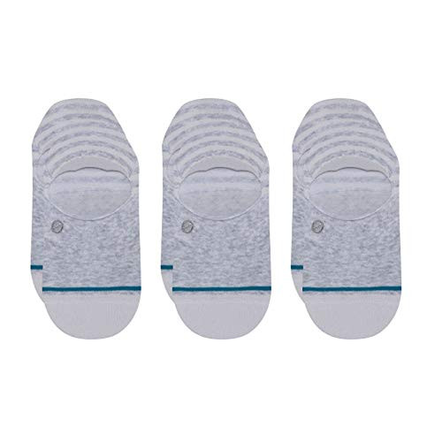 Stance Womens Sensible II Series No Show Socks - 3-Pack  Heather Grey Small
