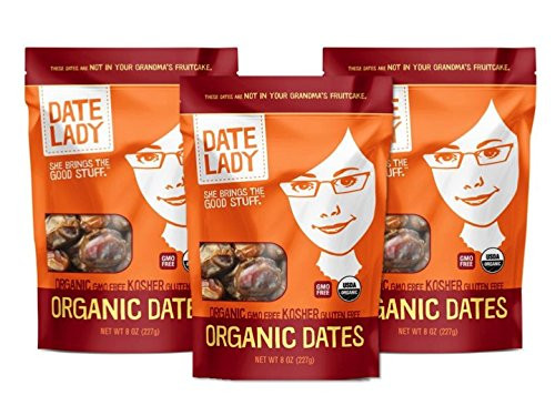 Date Lady Organic Barhi Dates   Vegan Paleo Gluten-free  and  Kosher  3 Bags