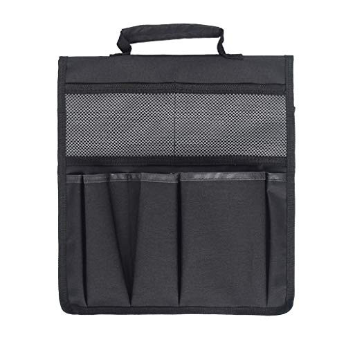 Garden Tote Kneeler Tool Bags Foldable Portable Oxford Gardening Storage Organizer Tote Bag Handle Gardening Tools Storage Pouch Waterproof Garden Tool Carrier Bag Pouches  Gray